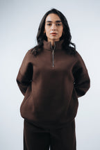 Oversized Unisex Half-Zipper