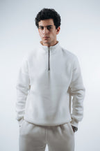 Oversized Unisex Half-Zipper