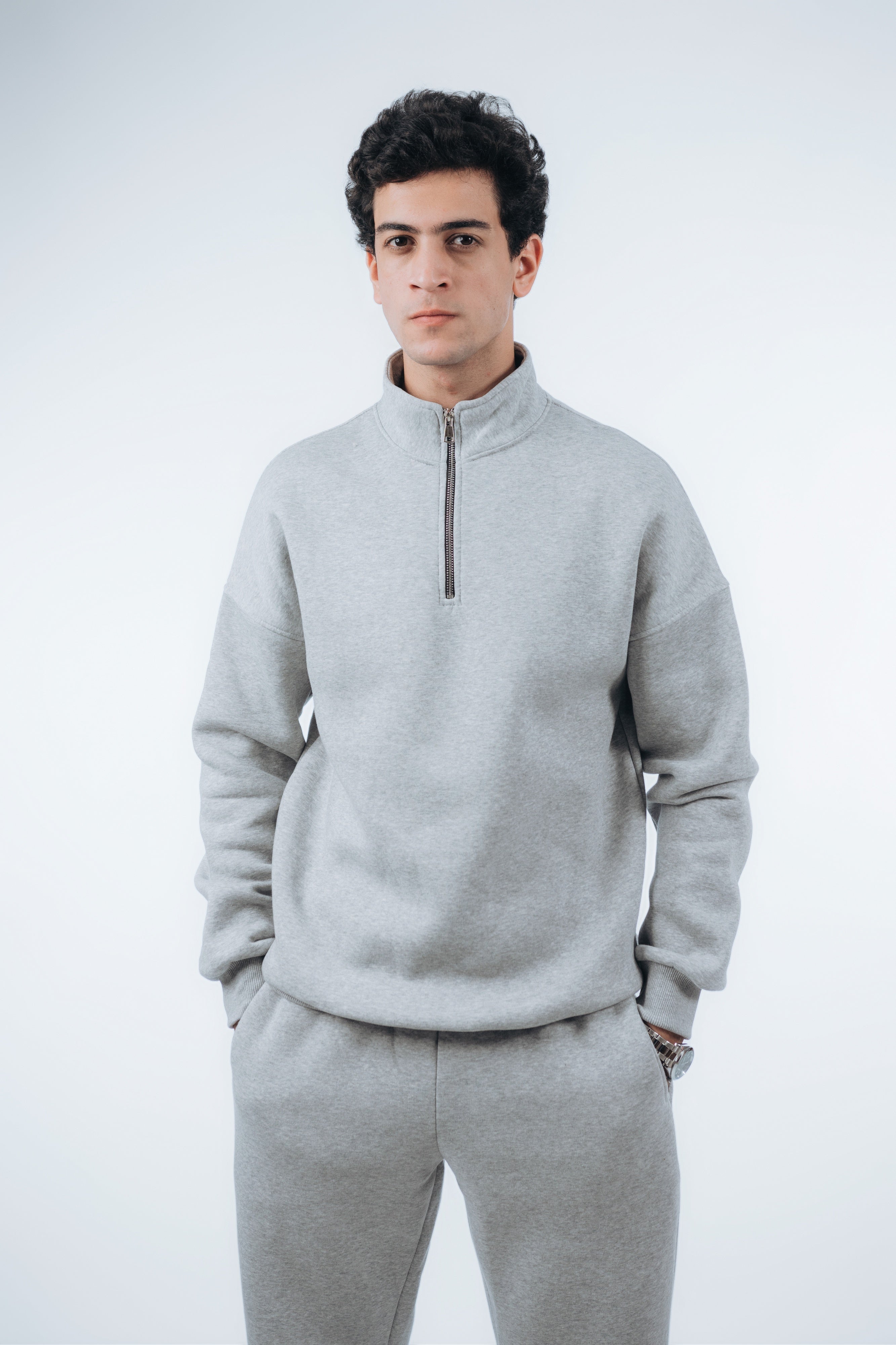 Oversized Unisex Half-Zipper