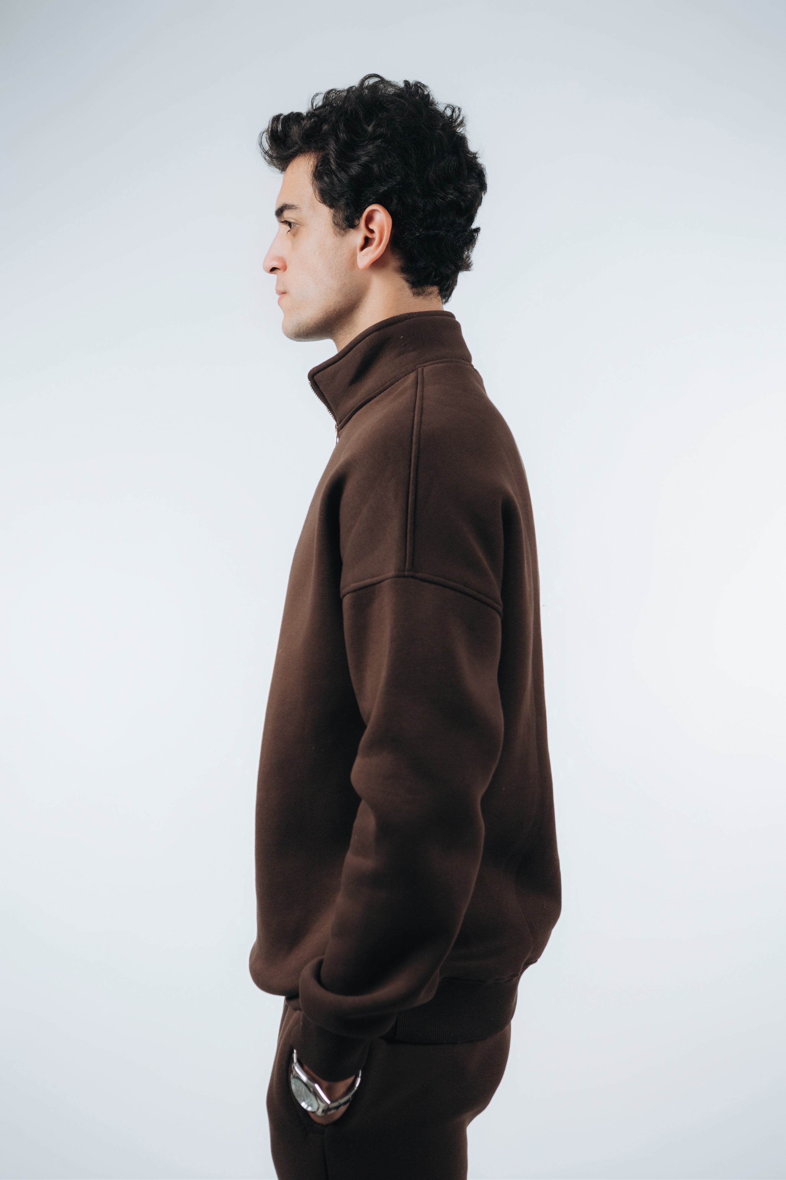 Oversized Unisex Half-Zipper