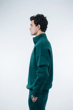 Oversized Unisex Half-Zipper