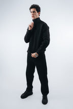 (Set) Oversize Unisex Half-Zipper