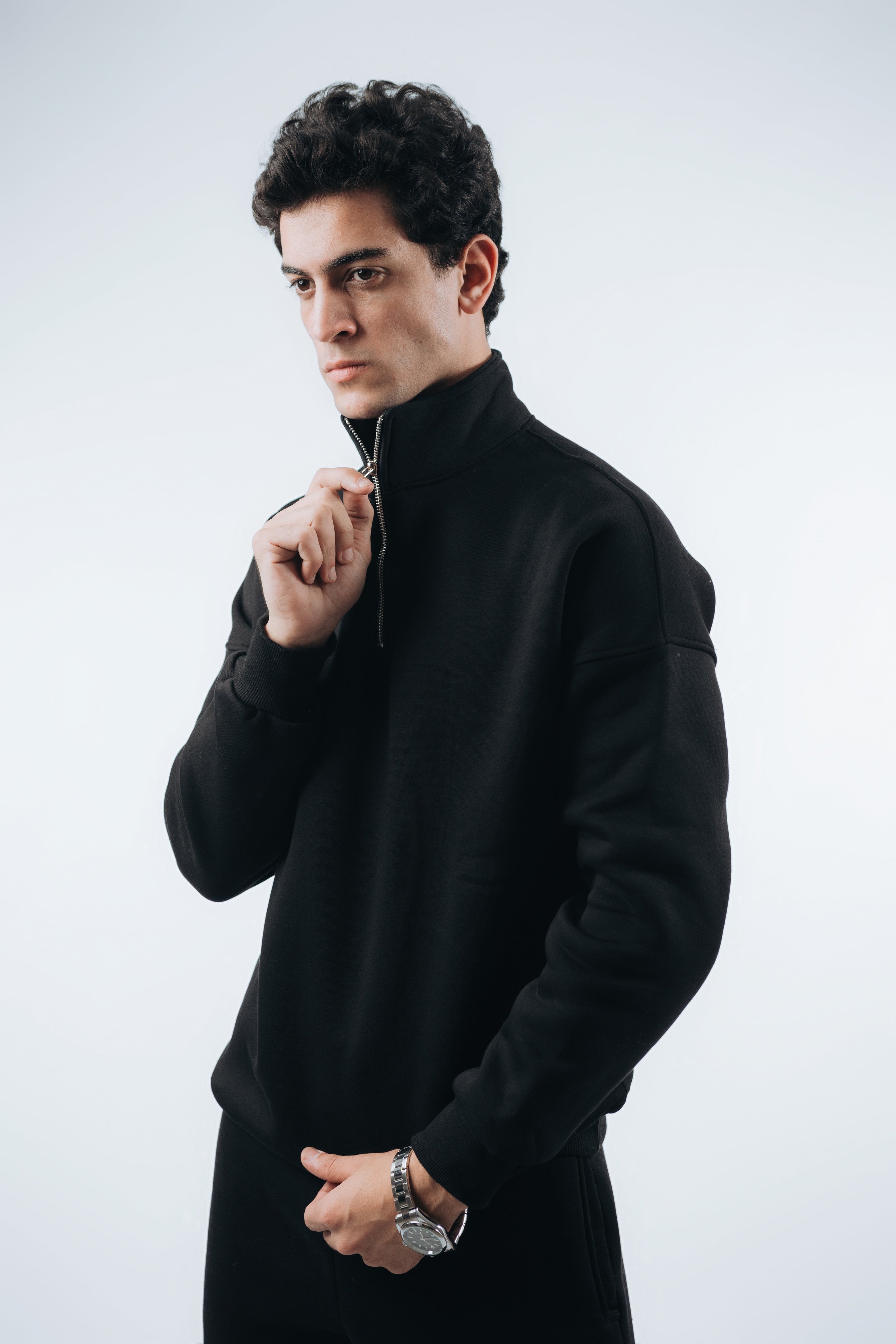 Oversized Unisex Half-Zipper