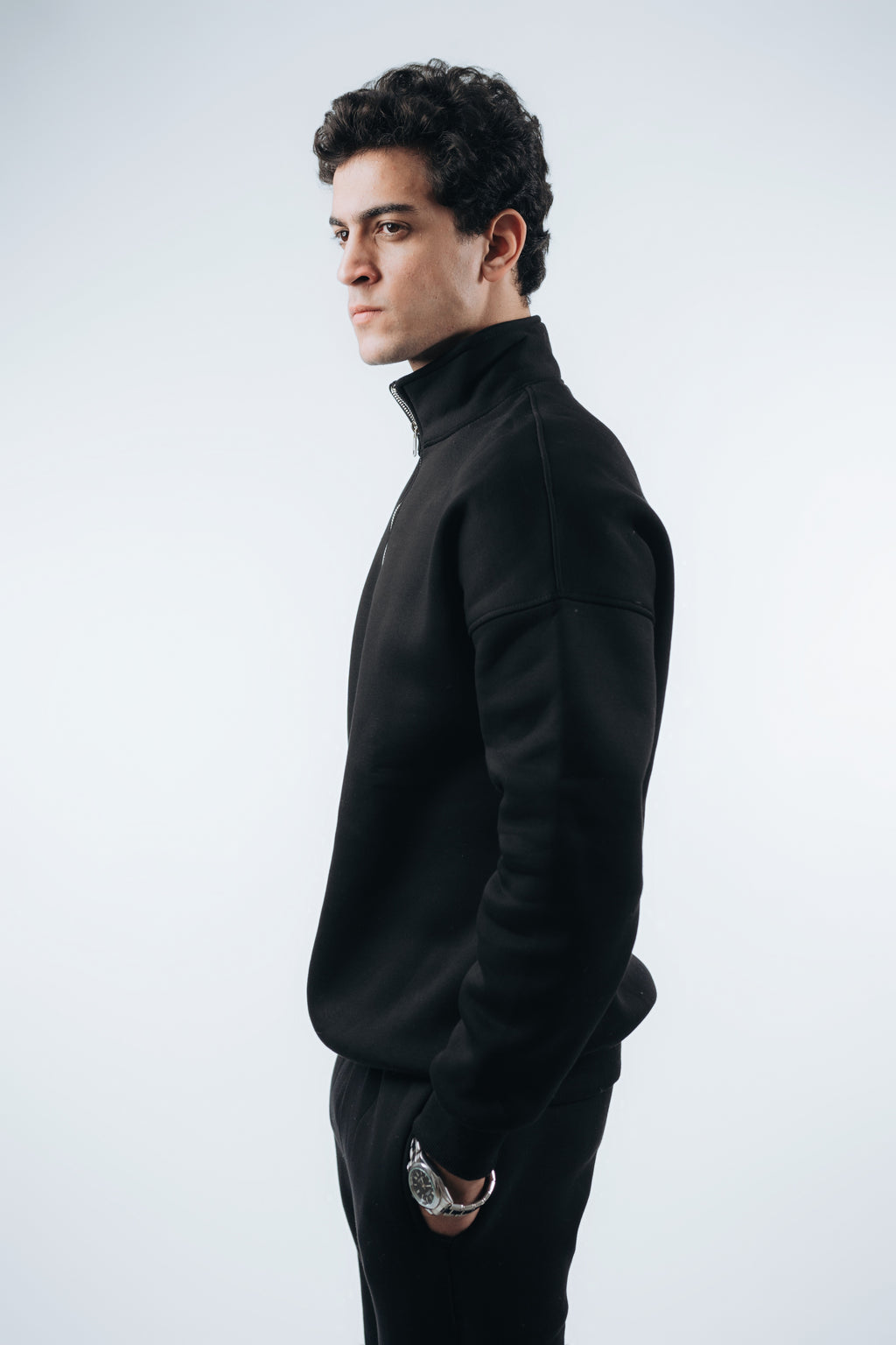 Oversized Unisex Half-Zipper