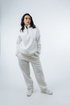 (Set) Oversize Unisex Half-Zipper