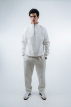 (Set) Oversize Unisex Half-Zipper