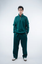 (Set) Oversize Unisex Half-Zipper